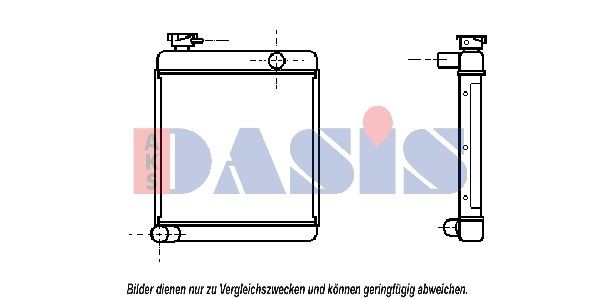 AKS DASIS Engine radiator Article number: 020018N cheaply