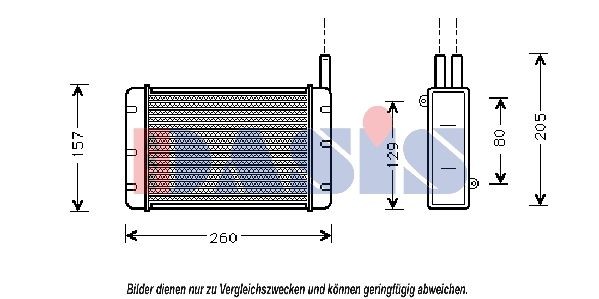 AKS DASIS Heater matrix Article number: 029090N cheaply