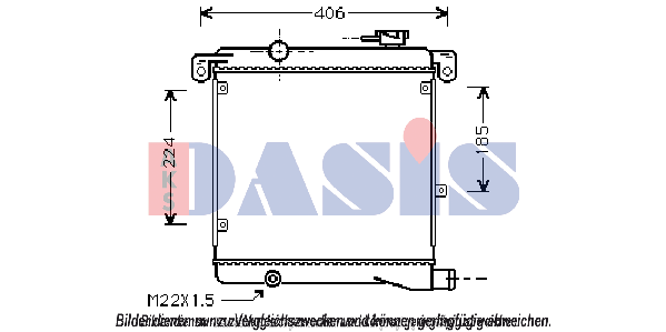 AKS DASIS Engine radiator Article number: 030020N cheaply