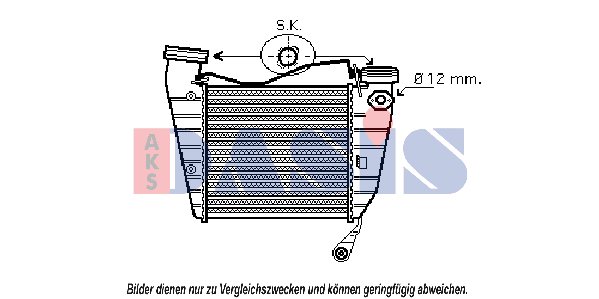 AKS DASIS Intercooler Article number: 047016N cheaply