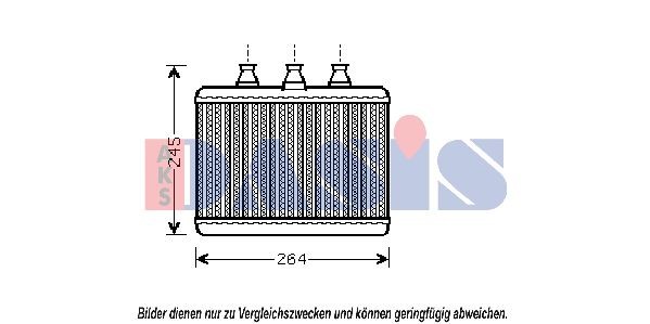 AKS DASIS Heater matrix Article number: 059002N cheaply