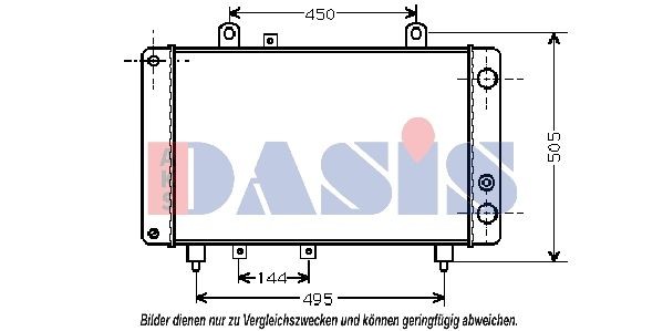AKS DASIS Engine radiator Article number: 060140N cheaply