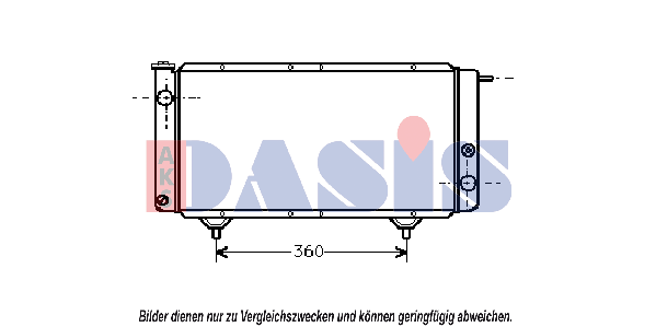 AKS DASIS Engine radiator Article number: 060160N cheaply