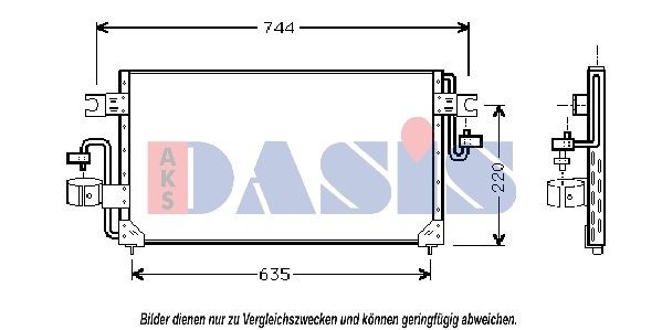 AKS DASIS Air conditioning condenser Article number: 072110N cheaply