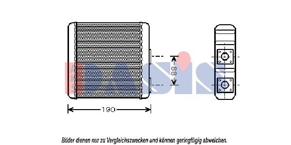 AKS DASIS Heater matrix Article number: 079020N cheaply