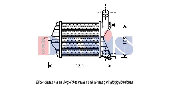 AKS DASIS Intercooler Article number: 087008N cheaply