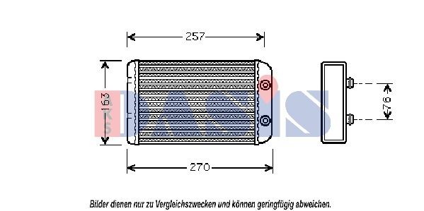 AKS DASIS Heater matrix Article number: 089005N cheaply