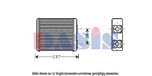 AKS DASIS Heater matrix Article number: 096005N cheaply