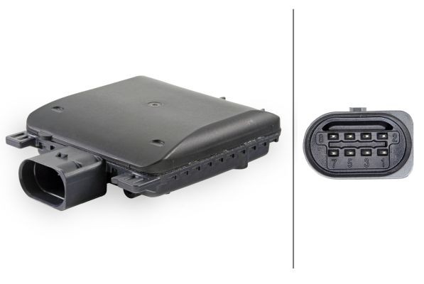 HELLA Control Unit, lane change assistant Article number: 6PZ 013 498-731 cheaply
