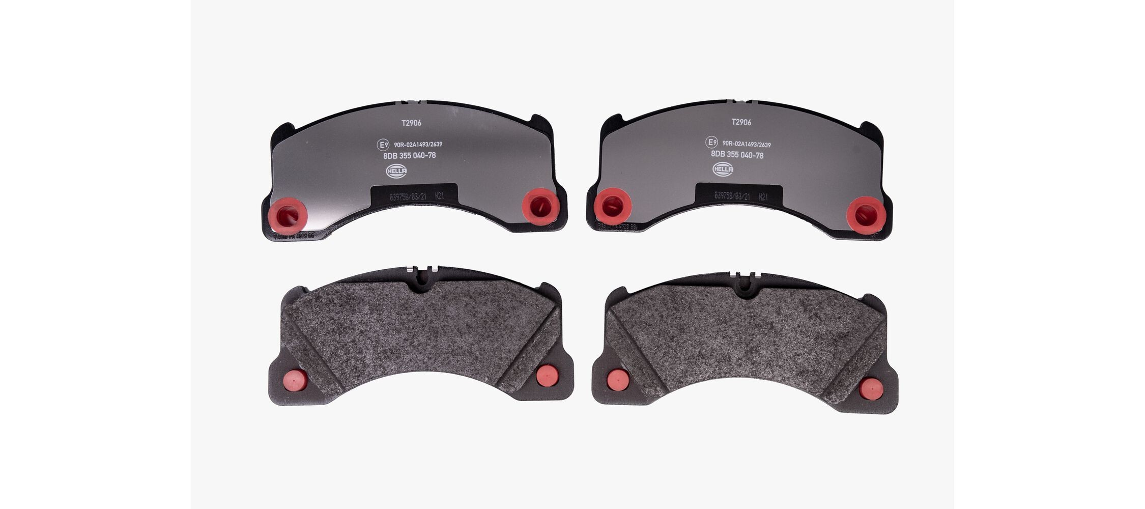 HELLA Brake pad set Article number: 8DB 355 040-781 cheaply