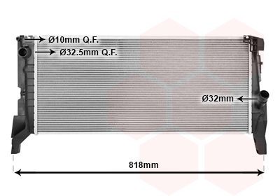 VAN WEZEL Engine radiator Article number: 06012722 cheaply