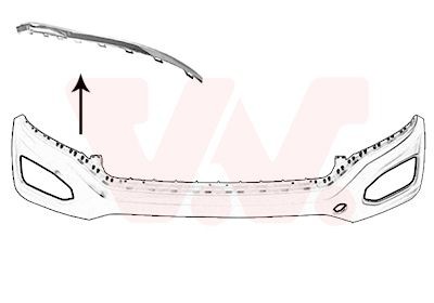 VAN WEZEL 5710582 Bumper moulding T-ROC 1.0 TSI 110 PS Petrol
