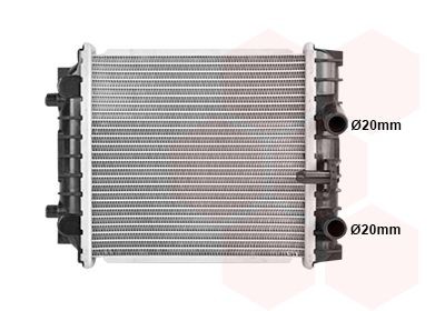 VAN WEZEL Radiaator, mootorijahutus Artikli number: 58012720 soodsalt