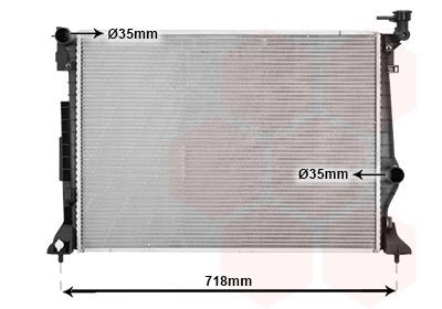 VAN WEZEL Radiaator, mootorijahutus Artikli number: 82012740 soodsalt