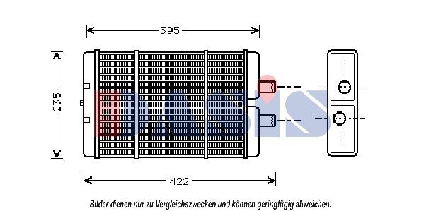 AKS DASIS Heater matrix Article number: 139460N cheaply