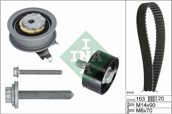 INA Timing belt kit Article number: 530 0711 10 cheaply
