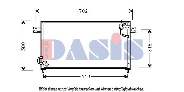 AKS DASIS Air conditioning condenser Article number: 142001N cheaply