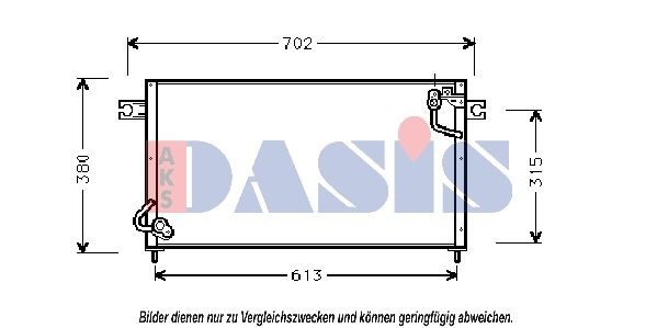 AKS DASIS Air conditioning condenser Article number: 142190N cheaply