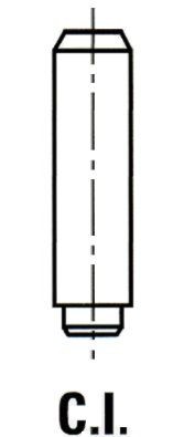 IPSA VG125400 Valve Guides SCÉNIC 1.6 (JA00, JA16, JA15, JA19, JA1V, JA2B, JA2C, JA0B,... 107 PS Petrol 2003
