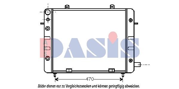 AKS DASIS Engine radiator Article number: 150520N cheaply