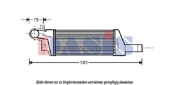 AKS DASIS Intercooler Article number: 157003N cheaply