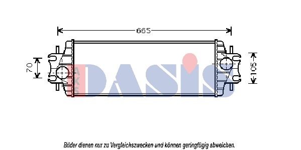AKS DASIS Intercooler Article number: 157015N cheaply