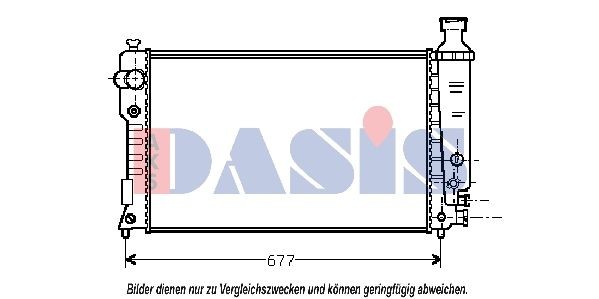 AKS DASIS Engine radiator Article number: 160044N cheaply