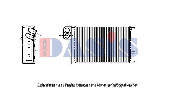 AKS DASIS Heater matrix Article number: 169002N cheaply
