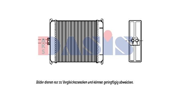 AKS DASIS Heater matrix Article number: 169060N cheaply