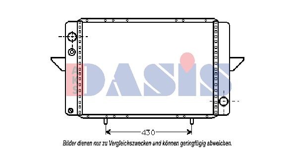 AKS DASIS Engine radiator Article number: 180390N cheaply