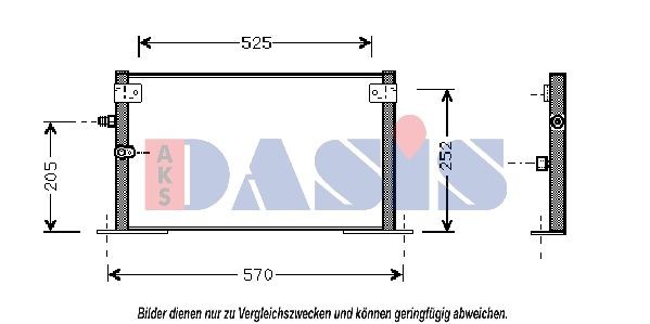 AKS DASIS Air conditioning condenser Article number: 212900N cheaply