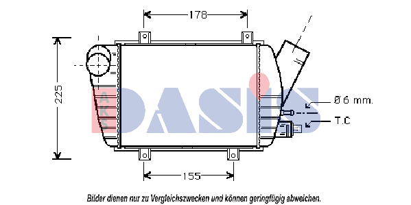 AKS DASIS Intercooler Article number: 247020N cheaply