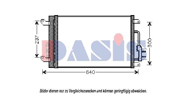 AKS DASIS Air conditioning condenser Article number: 302003N cheaply