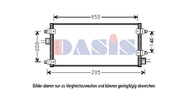 AKS DASIS Air conditioning condenser Article number: 302005N cheaply