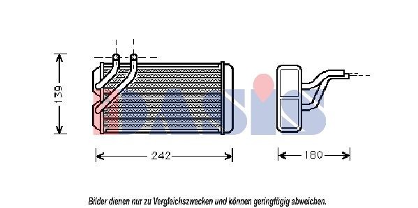 AKS DASIS Heater matrix Article number: 379040N cheaply