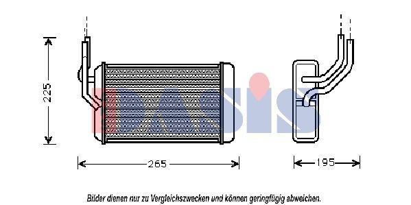 AKS DASIS Heater matrix Article number: 379100N cheaply