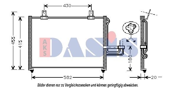 AKS DASIS Air conditioning condenser Article number: 512012N cheaply