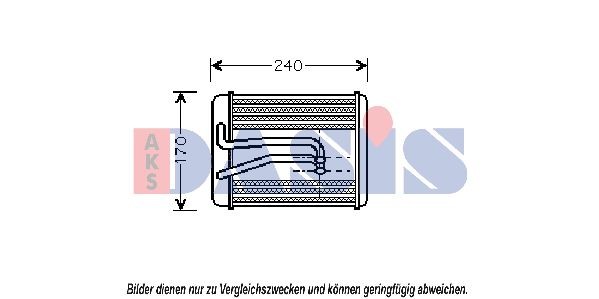 AKS DASIS Heater matrix Article number: 516003N cheaply