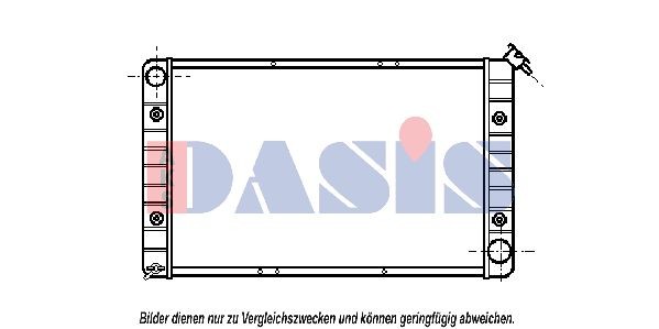 AKS DASIS Engine radiator Article number: 520180N cheaply