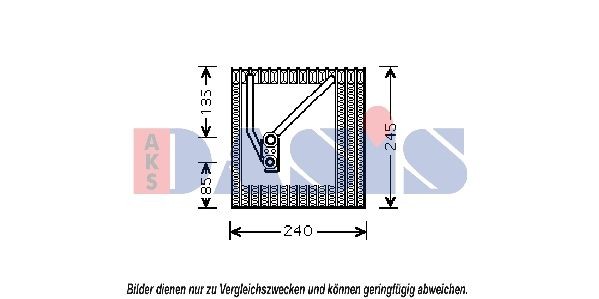 AKS DASIS Fordamper aircondition Varenummer: 820283N billige
