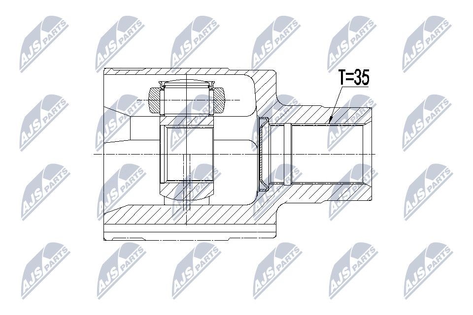 NTY Joint kit, drive shaft Article number: NPW-BM-122 cheaply