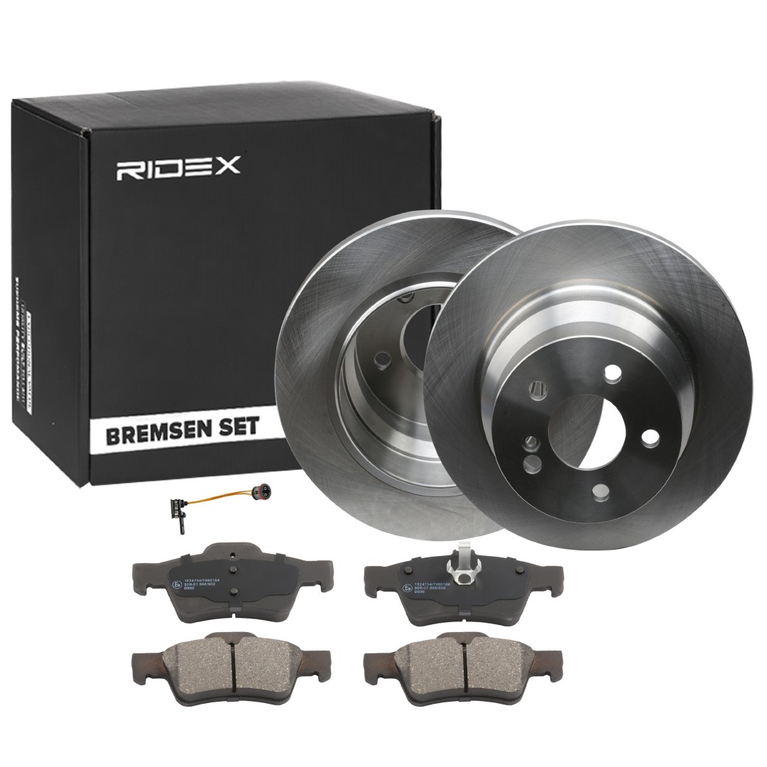 RIDEX Brake discs and pads set Article number: 3405B1668 cheaply