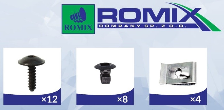 ROMIX Wheel arch liner Article number: 91015 cheaply