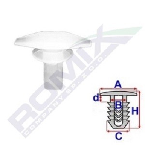 ROMIX Clip, trim / protective strip Article number: B18692 cheaply