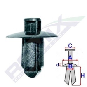 ROMIX Clip, trim / protective strip Article number: B22118 cheaply