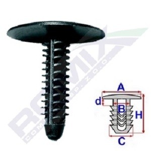 ROMIX Clip, trim / protective strip Article number: B22643 cheaply