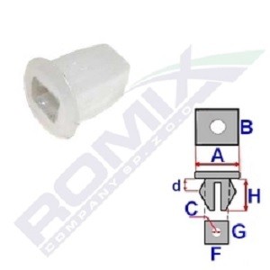 ROMIX Clip, trim / protective strip Article number: B23212 cheaply