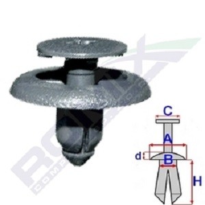ROMIX Clip, trim / protective strip Article number: B25276 cheaply