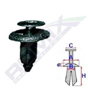 ROMIX Clip, enjoliveur UGS: B25376 à bon prix