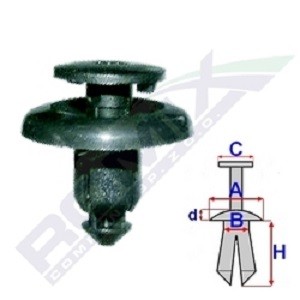 ROMIX Clip, trim / protective strip Article number: B25636 cheaply